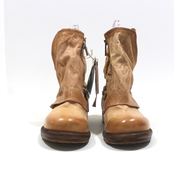 AS98 Springer Slouchy Ankle Boots Leather Bambu - Picture 2 of 7